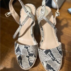 Vince Camuto Snakeskin Wedge Sandals